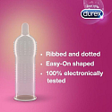 Durex Pleasure Me kondóm s vrúbkami a výstupkami pre stimuláciu oboch partnerov, nominálna šírka: 56 mm 12 ks