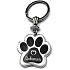 Prívesok na kľúče Nekupto Pets v tvare labky dobermana 40 x 85 x 3 mm