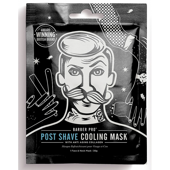 Barber Pre Pleťová maska textilné po holení pre mužov 30 g