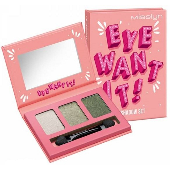 Misslyn Eye Want It! paletka očných tieňov v papierovom obale 56 Leaf Me Alone 2,1 g