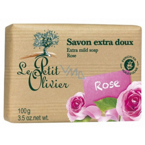 Le Petit Olivier Ruže extra jemnej toaletné mydlo s prírodnými extraktmi 100 g