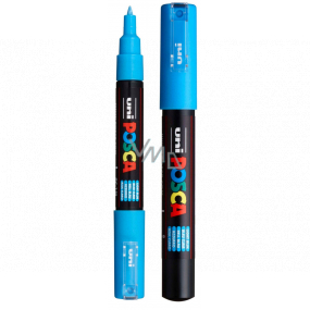 Posca Univerzálny akrylátový popisovač 0,7 - 1 mm Svetlomodrá PC-1M