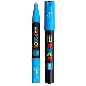 Posca Univerzálny akrylátový popisovač 0,7 - 1 mm Svetlomodrá PC-1M