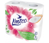 Linteo Care & Comfort toaletný papier biely 150 ks 2-vrstvový 17 m, 4 ks