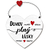 Nekupto Sladký domov Srdcový nápis Domov plný lásky 17 x 15 cm x 0,5 cm