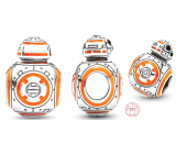 Prívesok Striebro 925 Marvel Star Wars Droid BB-8, korálik na náramok