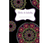 Ditipo Relax kabelka Mandala ružový kreatívny zápisník 16 listov, formát A6 15 x 10,5 cm