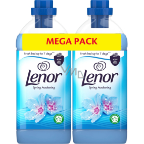 Lenor Spring Awakening vôňa jarných kvetov, pačuli a cédru zmäkčovač tkanín 2 x 1230 ml, duopack