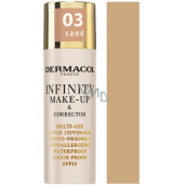 Dermacol Infinity Viacúčelový make-up a korektor 03 Sand 20 g