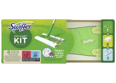 Swiffer Kit mop + náhradná prachovka na podlahu 8 kusov + čistiace utierky 3 kusy, sada