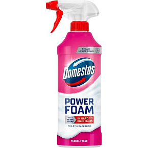 Domestos čistiaca pena v spreji na toaletu a kúpeľňu Power Foam Floral Fresh 435ml