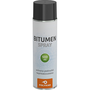 Polykar Bitumen nástrek podvozku áut, sprej, čierny, 500 ml