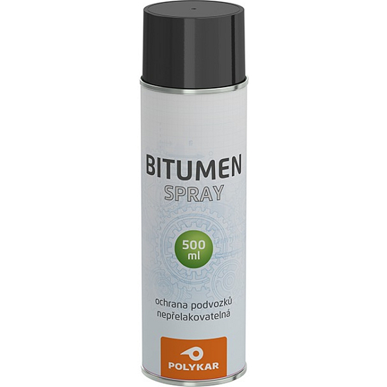 Polykar Bitumen nástrek podvozku áut, sprej, čierny, 500 ml