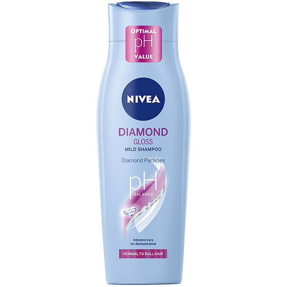 Nivea Diamond Gloss Care ošetrujúci šampón s diamantovými čiastočkami 250 ml