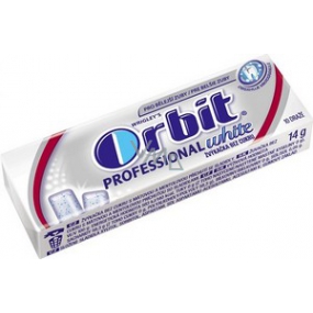 Wrigleys Orbit Professional White žuvačky bez cukru dražé 10 kusov 14 g