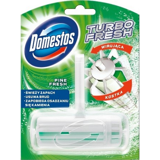 Domestos Turbo Fresh Pine Fresh Wc blok rotačné tuhý 38 g