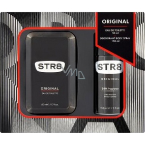 Str8 Original toaletná voda 50 ml + dezodorant sprej 150 ml, darčeková sada
