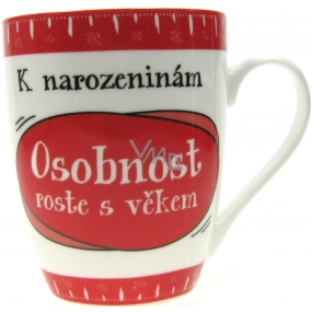 Nekupto Hrnček narodeninový Osobnosť rastie s vekom 350 ml