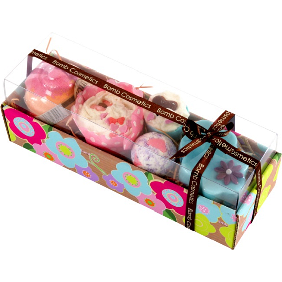 Bomb Cosmetics Mrak 9 - Cloud 9 mix balistika 305 g + masážna tuhé maslo 50 g, kozmetická sada