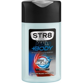 Str8 Hydro React sprchový gél na vlasy a telo pre mužov 250 ml