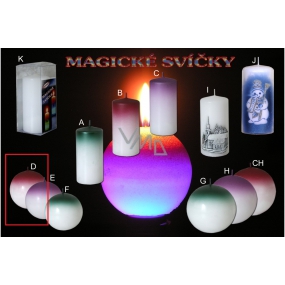 Lima Magická červená sviečka guľa 80 mm 1 kus