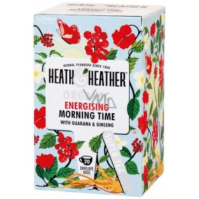 Heat & Heather Bio Dobré ráno Jablká a šípky s guaranou a ženšenom čaj 20 vrecúšok x 2 g