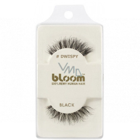 Bloom Natural nalepovacie riasy z prírodných vlasov obloučkové čierne DWispy
