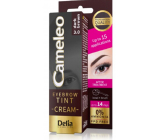 Delia Cosmetics Cameley Krémová profesionálna farba na obočie, bez amoniaku 3.0 Dark Brown - Tmavo hnedá 15 ml