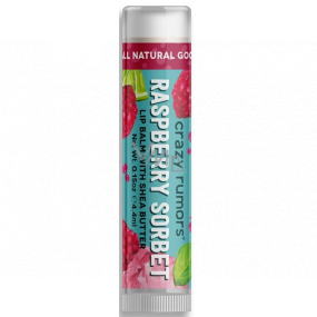 Crazy Rumors Raspberry sorbet balzam na pery s príchuťou maliny 4,4 ml