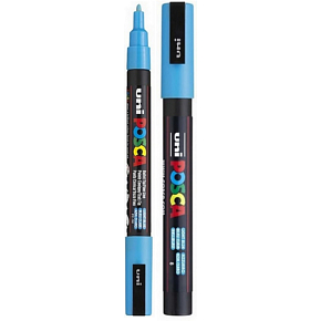 Posca Univerzálny akrylový popisovač 0,9 - 1,3 mm svetlomodrý PC-3M
