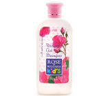 Rose of Bulgaria 2v1 sprchový gél a šampón s ružovou vodou pre deti 200 ml