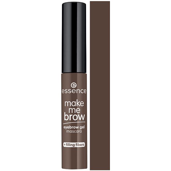 Essence Make me Brow gelová riasenka na obočie 07 Dark Browny Brows 3,8 ml