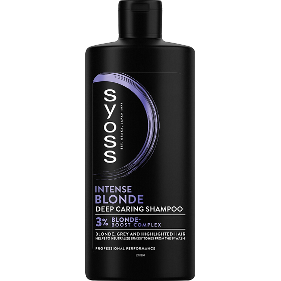 Syoss Blonde & Silver šampón pre zosvetlené, blond a šedé vlasy, 440 ml