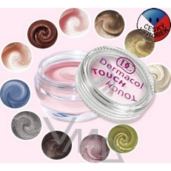 Dermacol Pearl Touch Eyeshadow vysoko trblietavé penové očné tiene 4,9 g odtieň 6