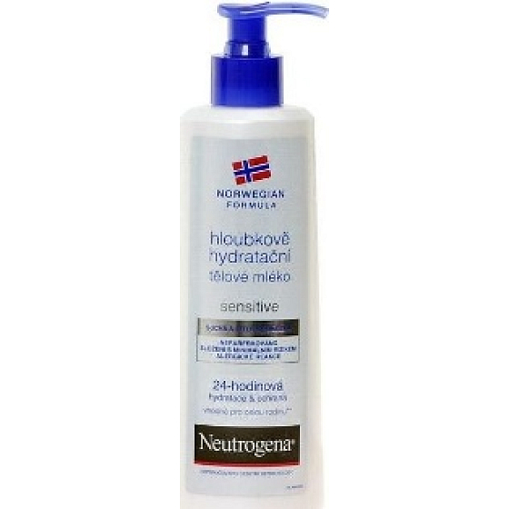 Neutrogena Sensitive hĺbkovo hydratačné telové mlieko suchá a citlivá pokožka 250 ml