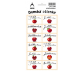 Arch Samolepky Domáce pálenky jablkovicu 12 etikiet