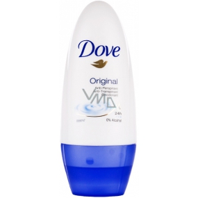 Dove Original guličkový antiperspirant dezodorant roll-on pre ženy 50 ml