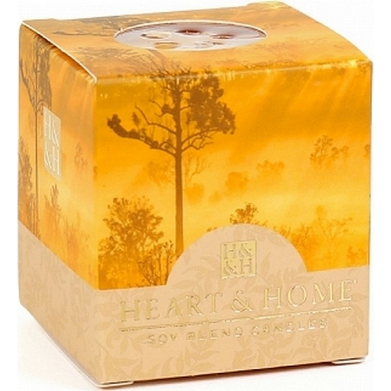 Heart & Home Jantárový les Sójová vonná sviečka bez obalu horí až 15 hodín 53 g