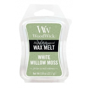 Woodwick White Willow Moss - Vrba a Mach vonný vosk do aromalampy 22.7 g
