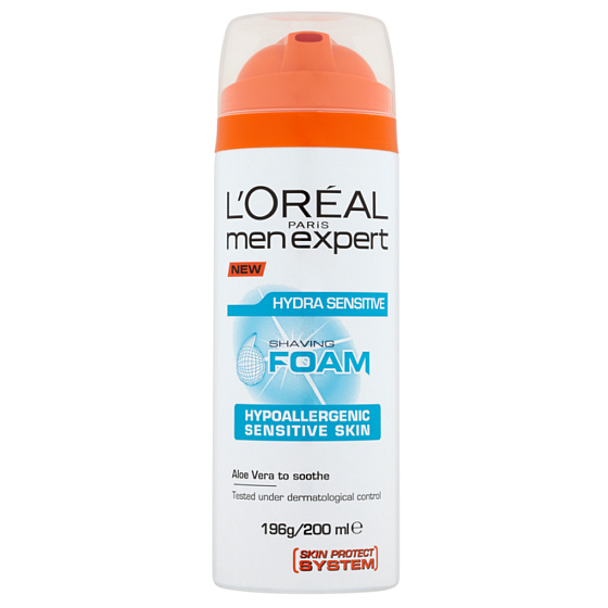 Loreal Paris Men Expert Hydra Sensitive hypoalergénna pena na holenie pre citlivú pleť 200 ml