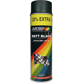 Motip 04006 sprej, univerzálna autofarba, čierna mat, 500 ml