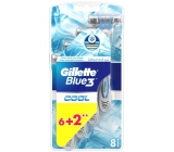 Gillette Blue 3 Cool 3 britvy holiaci strojček pre mužov 8 kusy