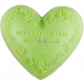 Le Chatelard 1802 Oliva a Lipový kvet prírodné mydlo v tvare srdca 100 g