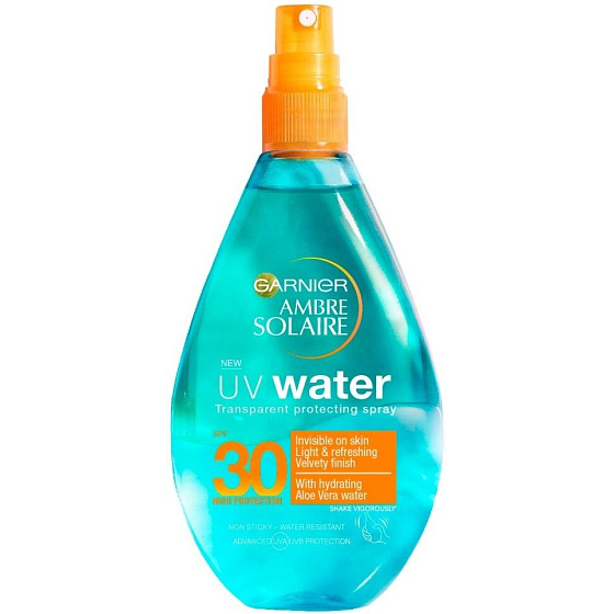Garnier Ambre Solaire UV Water SPF30 slnečná ochrana číra voda sprej 150 ml