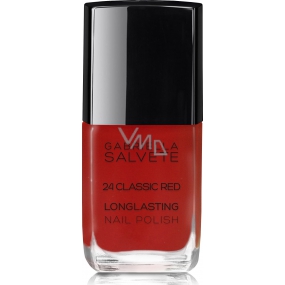 Gabriella Salvete Longlasting Enamel dlhotrvajúci lak na nechty s vysokým leskom 24 Classic Red 11 ml