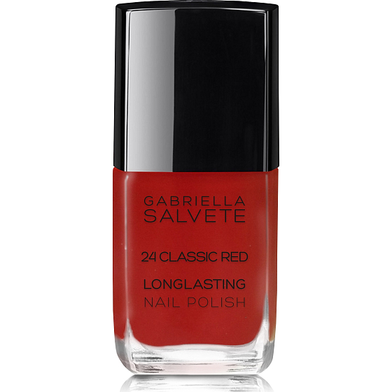 Gabriella Salvete Longlasting Enamel dlhotrvajúci lak na nechty s vysokým leskom 24 Classic Red 11 ml
