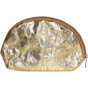 Albi Eko kozmetická taštička vyrobená z pratelného papiera Zlatá 22 x 14 x 6 cm