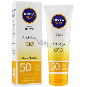 Nivea Sun Q10 Anti-age & Anti-pigments OF 50 pleťový krém na opaľovanie proti vráskam 50 ml