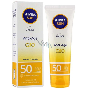 Nivea Sun Q10 Anti-age & Anti-pigments OF 50 pleťový krém na opaľovanie proti vráskam 50 ml