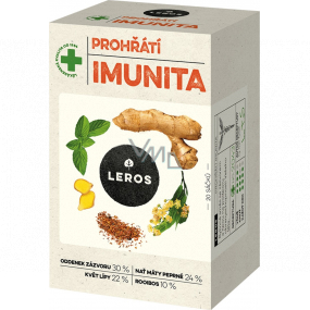Leros Hrejivá imunita bylinná zmes so zázvorom a lipou na podporu imunity 20 x 2 g